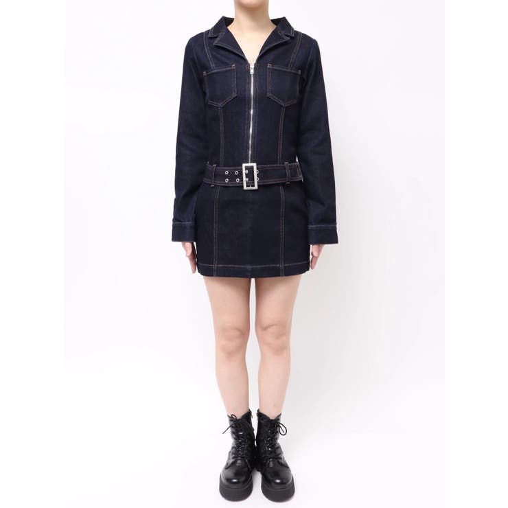 ストレッチデニムシャツミニワンピース | EVRIS | 詳細画像49 