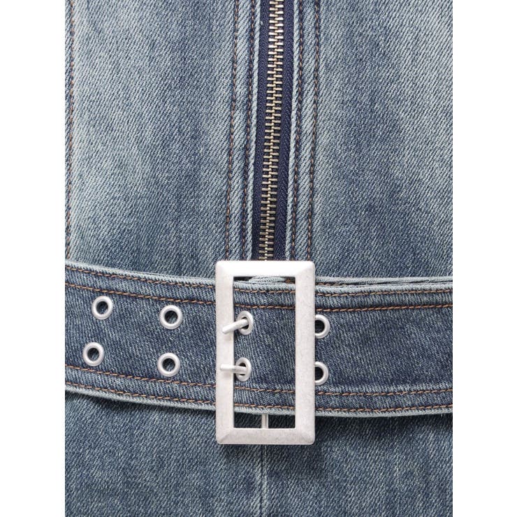 ストレッチデニムシャツミニワンピース | EVRIS | 詳細画像50 