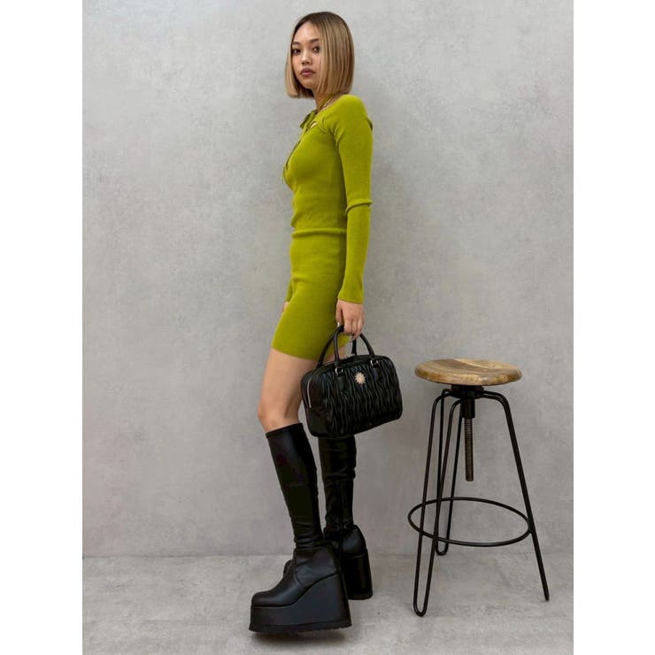 カットアウトニットミニワンピース | EVRIS | 詳細画像41 