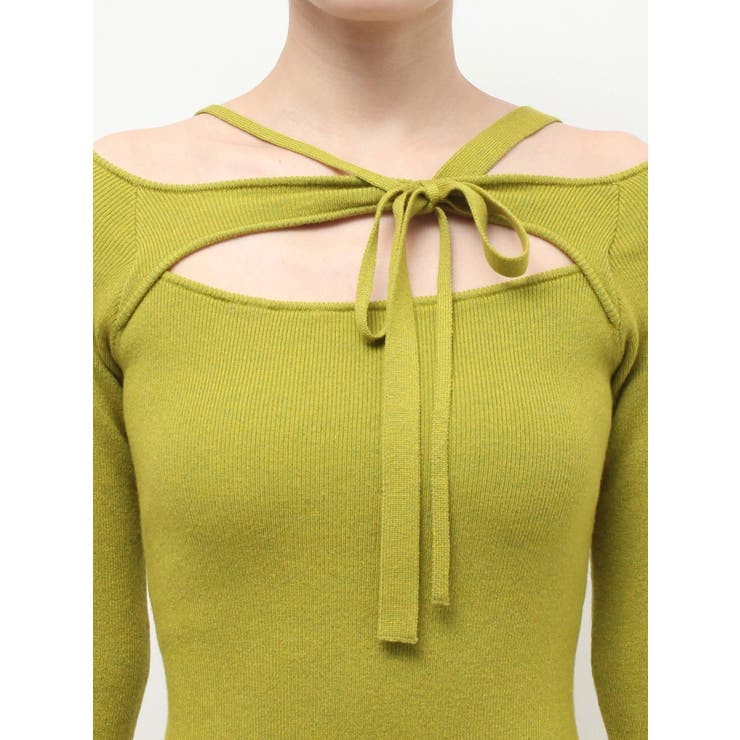 カットアウトニットミニワンピース | EVRIS | 詳細画像47 