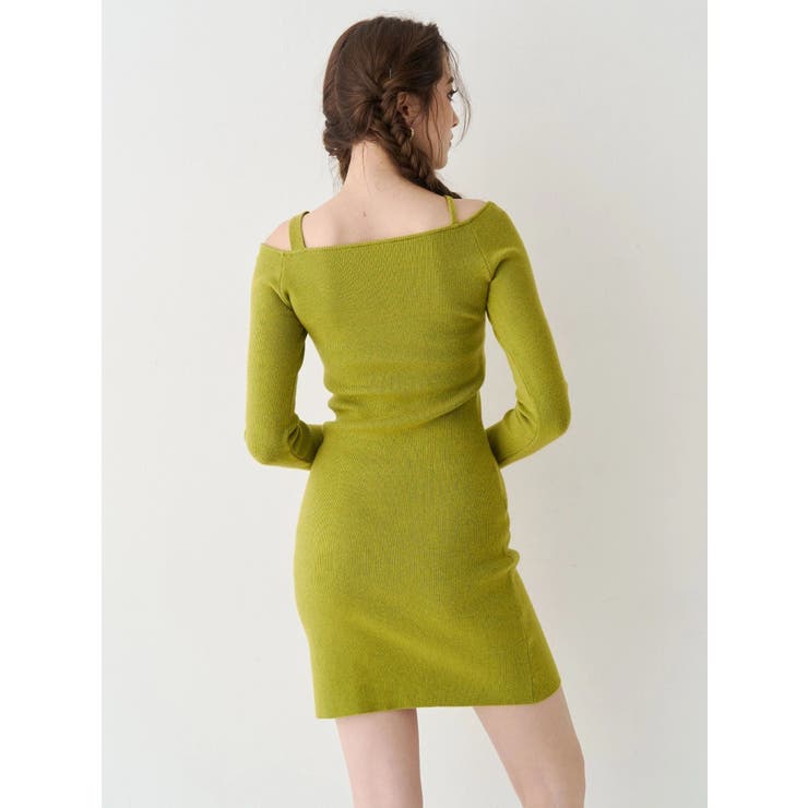 カットアウトニットミニワンピース | EVRIS | 詳細画像5 