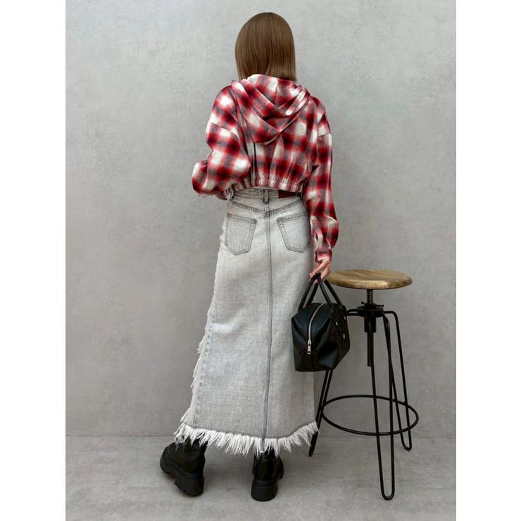 フードチェックショートシャツ | EVRIS | 詳細画像15 