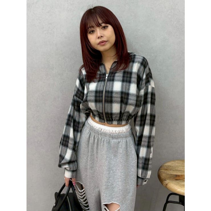 フードチェックショートシャツ | EVRIS | 詳細画像20 