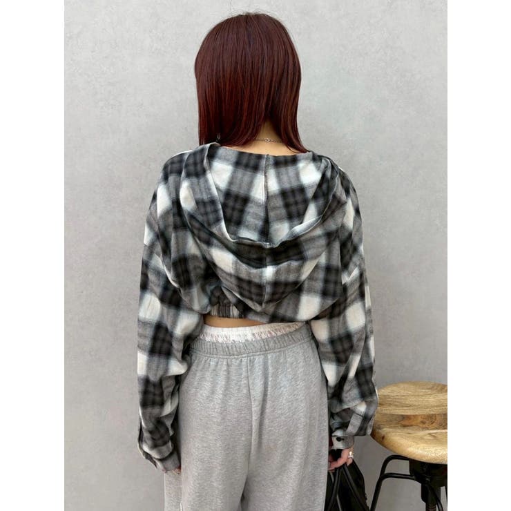 フードチェックショートシャツ | EVRIS | 詳細画像22 