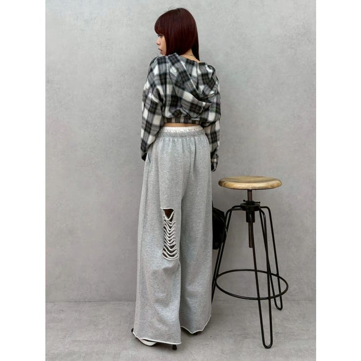 フードチェックショートシャツ | EVRIS | 詳細画像24 