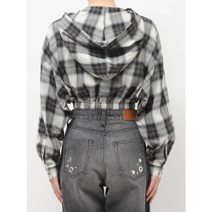 フードチェックショートシャツ | EVRIS | 詳細画像29 