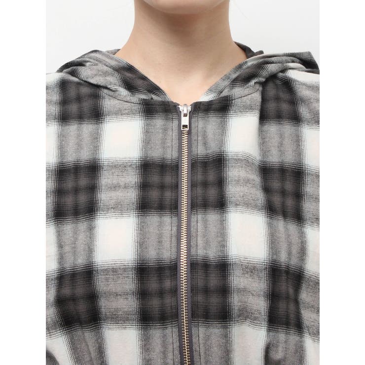 フードチェックショートシャツ | EVRIS | 詳細画像30 