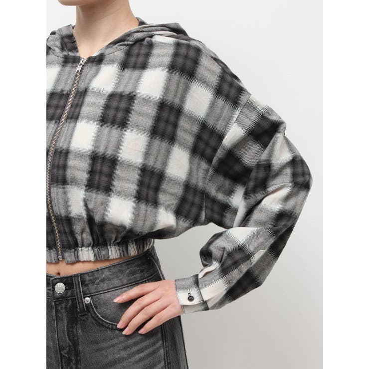 フードチェックショートシャツ | EVRIS | 詳細画像31 