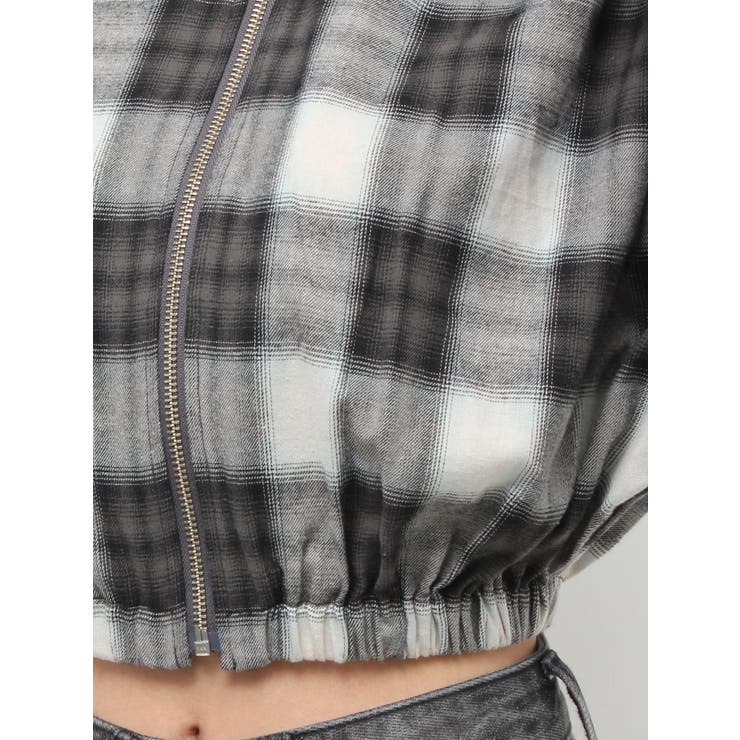 フードチェックショートシャツ | EVRIS | 詳細画像32 