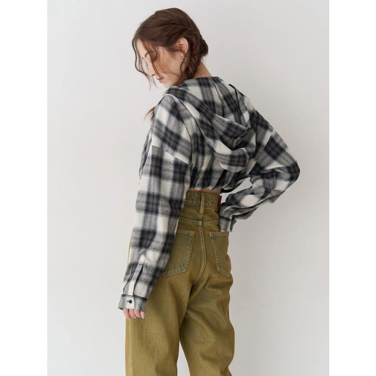 フードチェックショートシャツ | EVRIS | 詳細画像4 