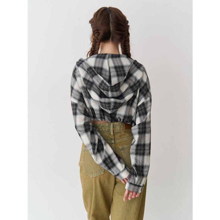 フードチェックショートシャツ | EVRIS | 詳細画像5 