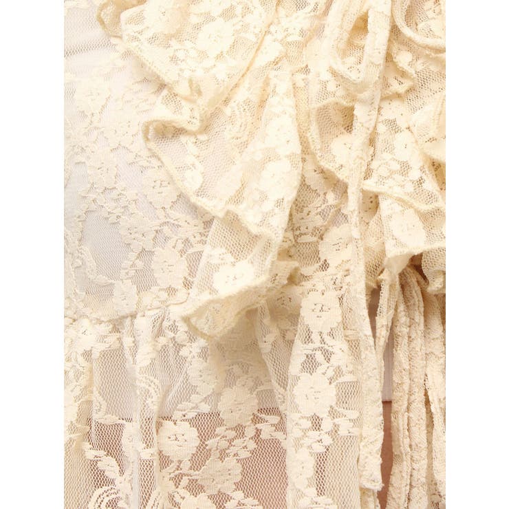 フロントリボンレースクロップドシャツ | EVRIS | 詳細画像29 