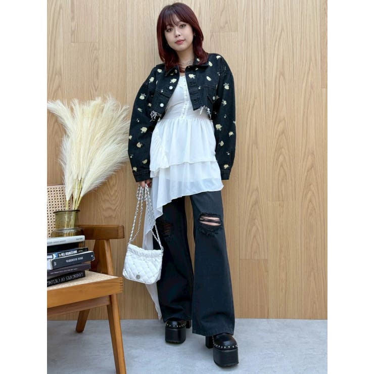 グラフィックワイドパンツ | EVRIS | 詳細画像27 