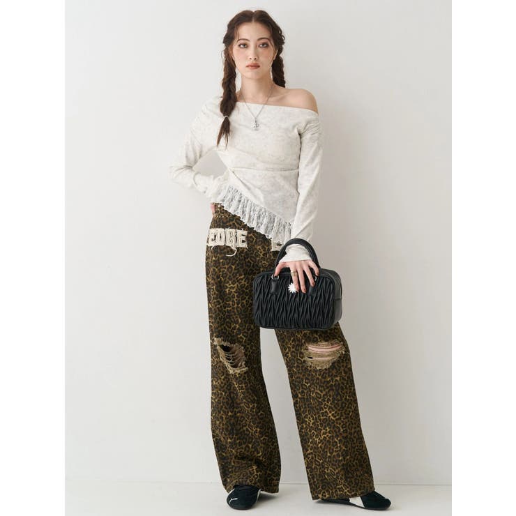 グラフィックワイドパンツ | EVRIS | 詳細画像3 