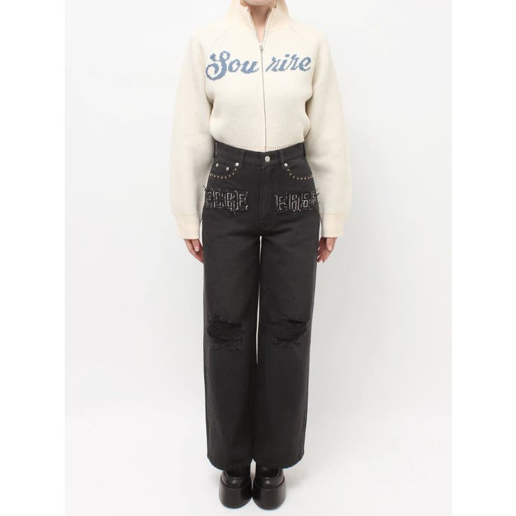 グラフィックワイドパンツ | EVRIS | 詳細画像45 