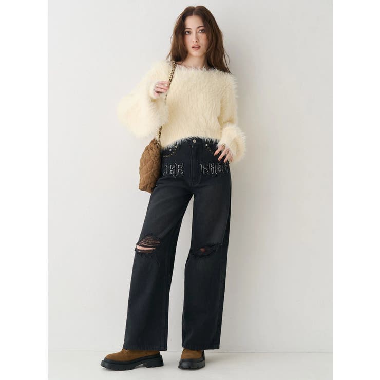 グラフィックワイドパンツ | EVRIS | 詳細画像9 