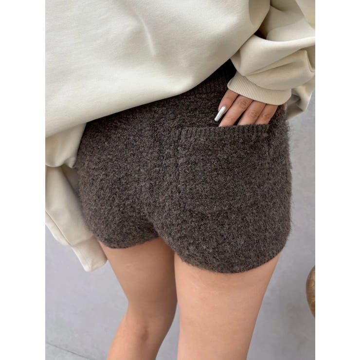 コンパクトニットショートパンツ【セットアップ着用可能】 | EVRIS | 詳細画像17 