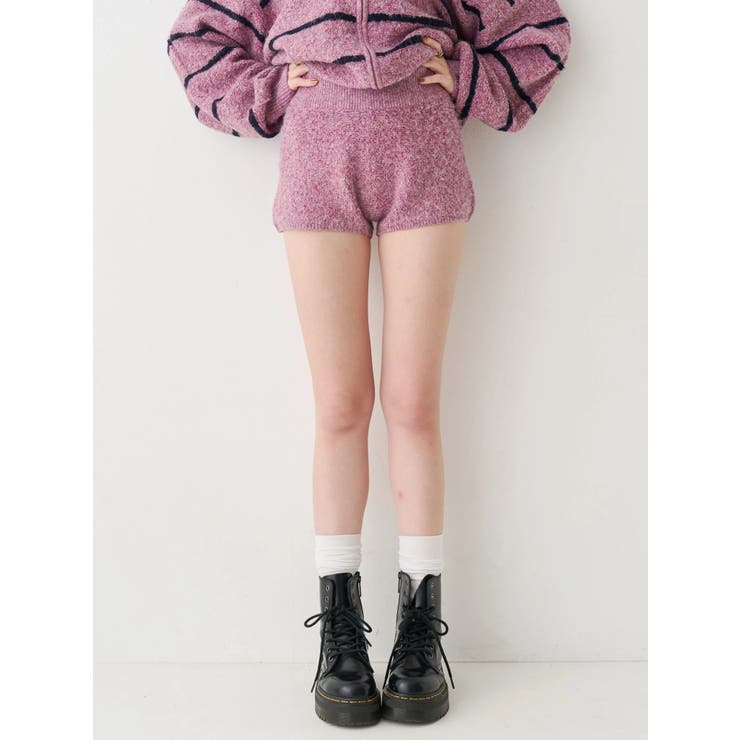 コンパクトニットショートパンツ【セットアップ着用可能】 | EVRIS | 詳細画像2 