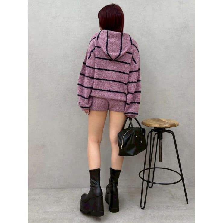 コンパクトニットショートパンツ【セットアップ着用可能】 | EVRIS | 詳細画像26 