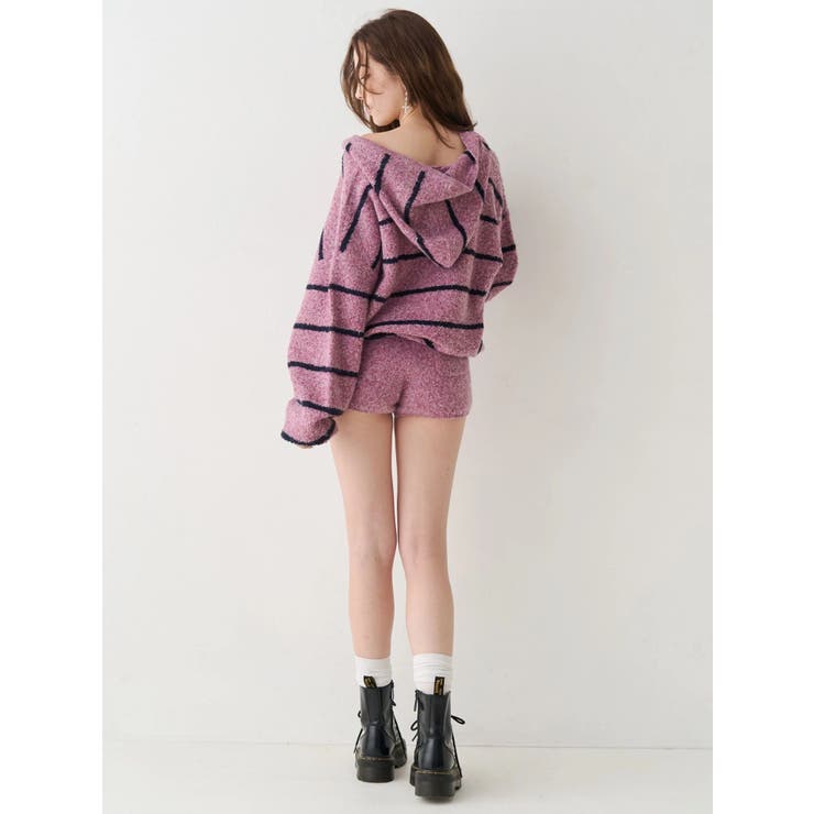 コンパクトニットショートパンツ【セットアップ着用可能】 | EVRIS | 詳細画像6 