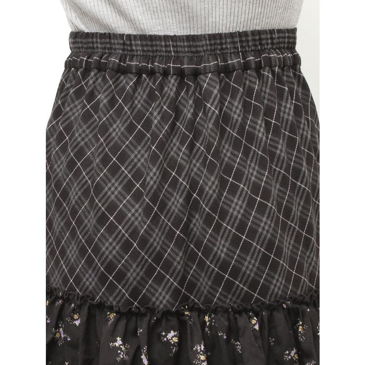 ミックスドッキングアシンメトリースカート | EVRIS | 詳細画像37 