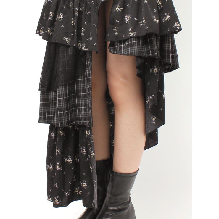 ミックスドッキングアシンメトリースカート | EVRIS | 詳細画像38 