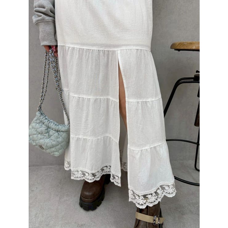 スリットロングティアードスカート | EVRIS | 詳細画像18 