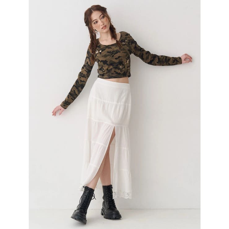 スリットロングティアードスカート | EVRIS | 詳細画像3 