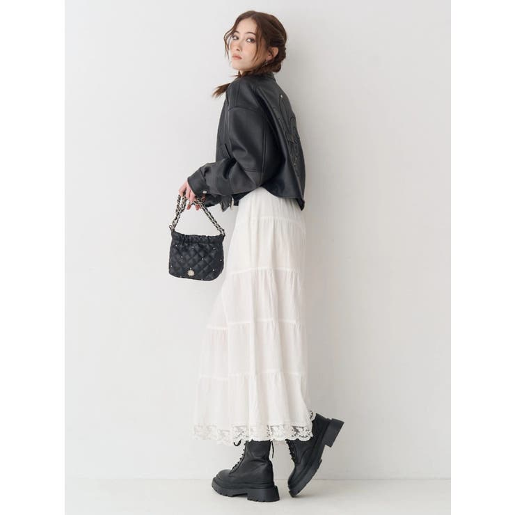 スリットロングティアードスカート | EVRIS | 詳細画像8 