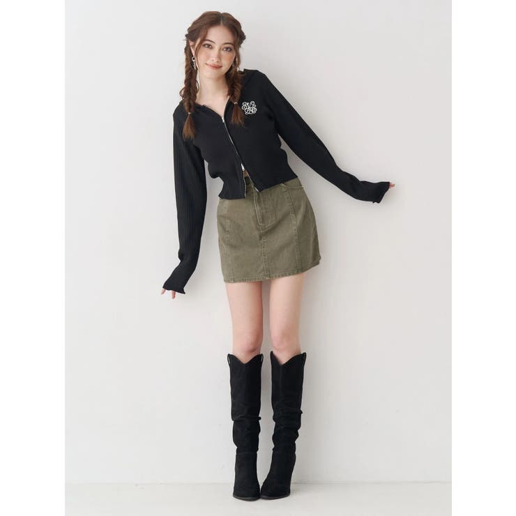 ツイルタイトミニスカート | EVRIS | 詳細画像8 