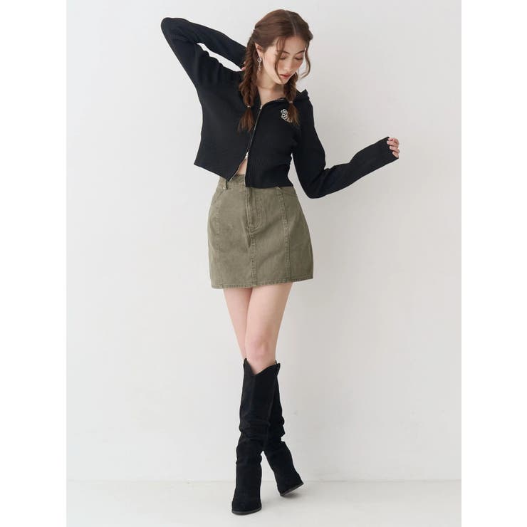 ツイルタイトミニスカート | EVRIS | 詳細画像9 