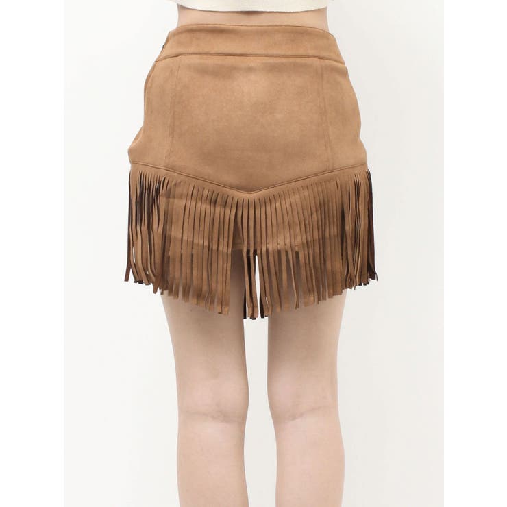 フェイクスウェードフリンジスタッズミニスカート【セットアップ着用可能】 | EVRIS | 詳細画像33 