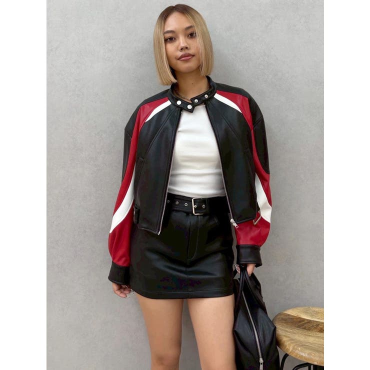 フェイクレザーベルトミニスカート【セットアップ着用可能】 | EVRIS | 詳細画像23 