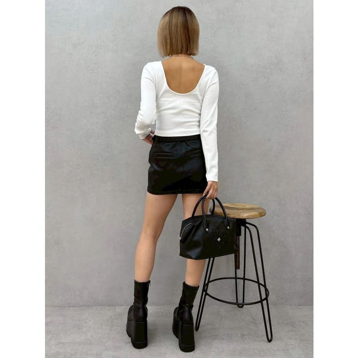 フェイクレザーベルトミニスカート【セットアップ着用可能】 | EVRIS | 詳細画像29 
