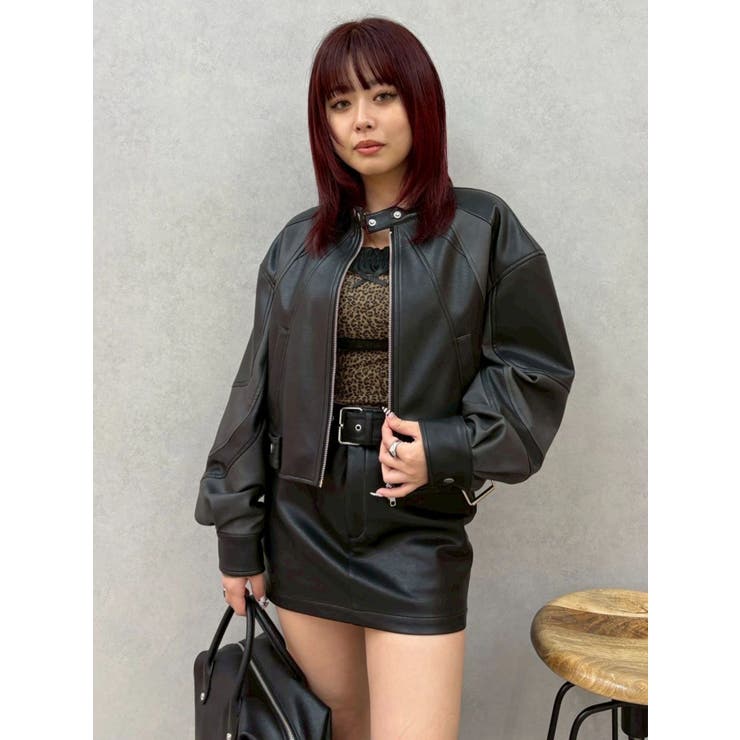 フェイクレザーベルトミニスカート【セットアップ着用可能】 | EVRIS | 詳細画像30 