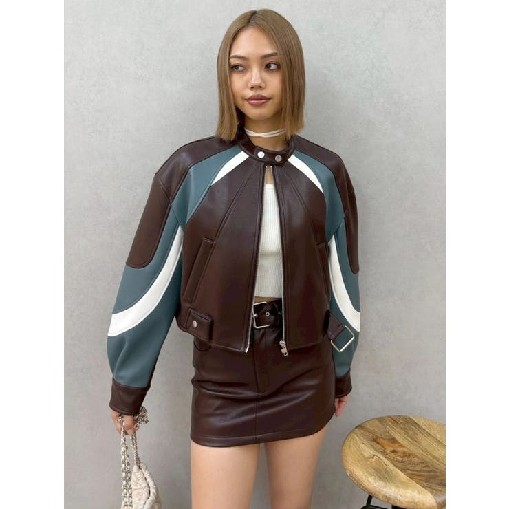 フェイクレザーベルトミニスカート【セットアップ着用可能】 | EVRIS | 詳細画像36 