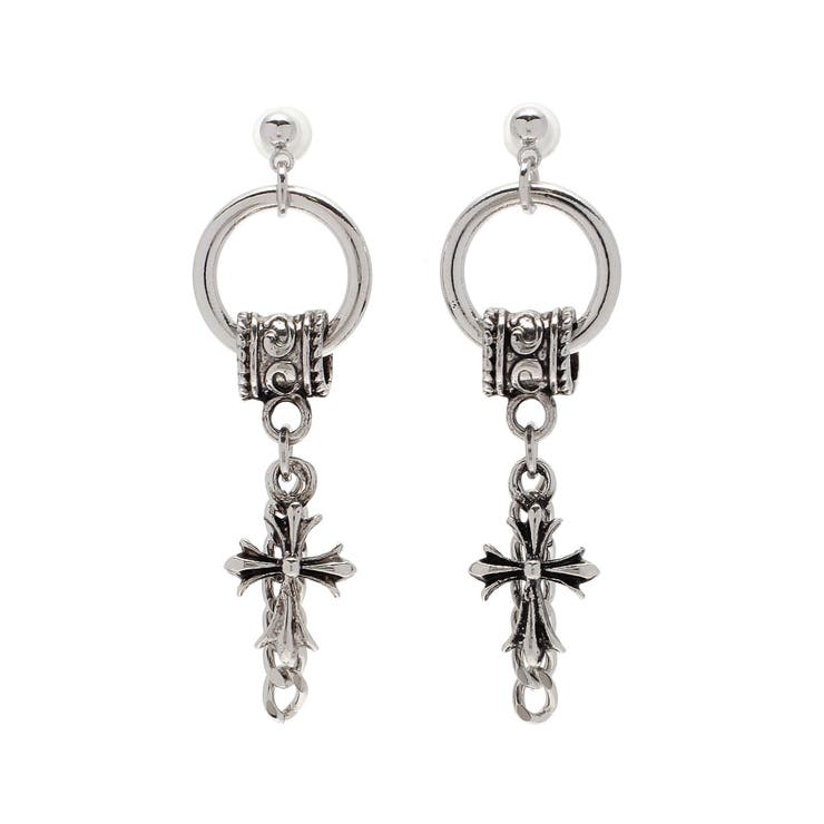CHAIN CROSS MOTIF ピアス | EVRIS | 詳細画像15 