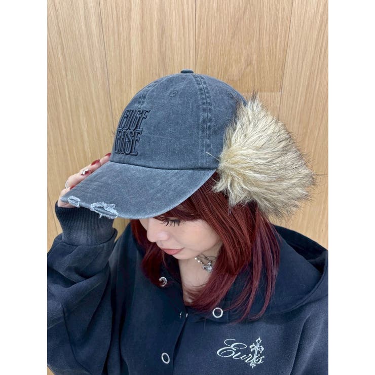 フェイクファードッキングフライトキャップ | EVRIS | 詳細画像6 