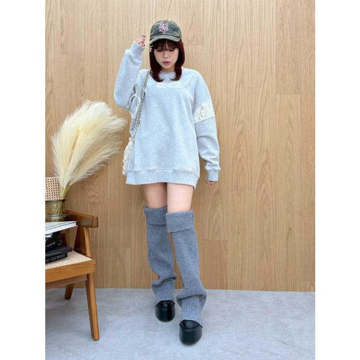 レッグウォーマーセットチャンキーヒールローファー | EVRIS | 詳細画像17 