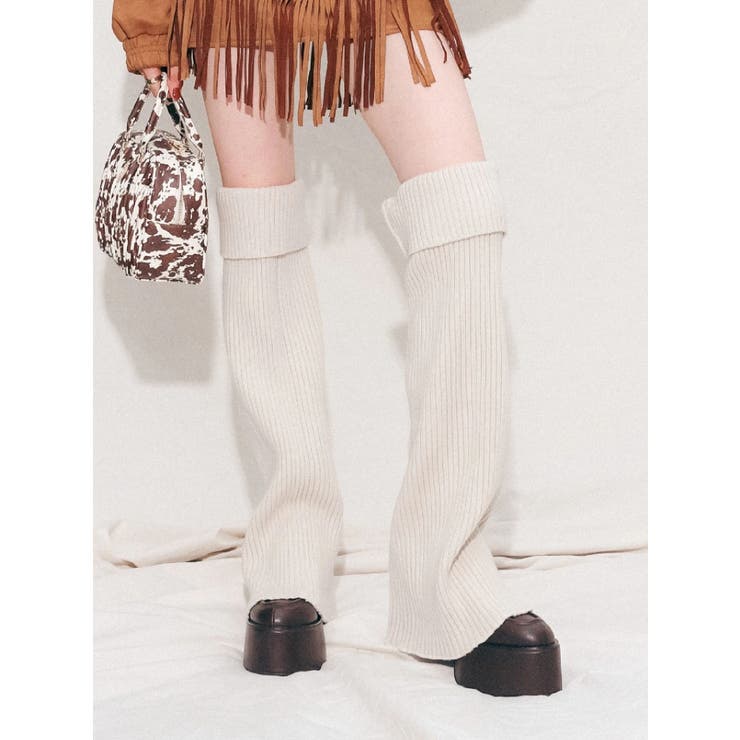 レッグウォーマーセットチャンキーヒールローファー | EVRIS | 詳細画像2 