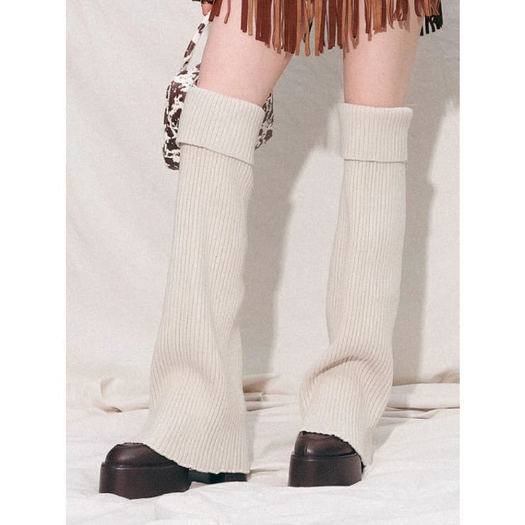 レッグウォーマーセットチャンキーヒールローファー | EVRIS | 詳細画像3 