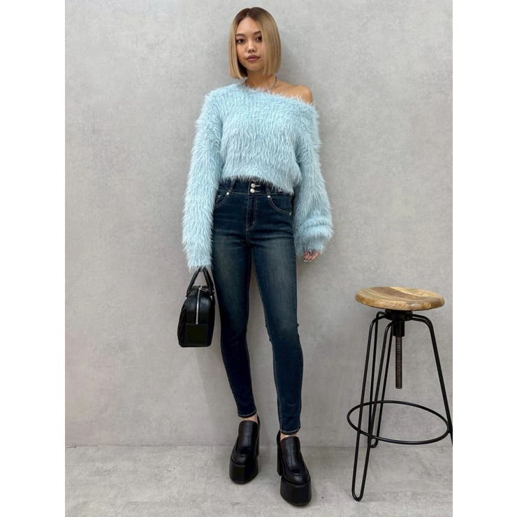 レッグウォーマーセットチャンキーヒールローファー | EVRIS | 詳細画像47 