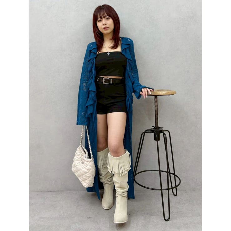 フリンジデザインロングブーツ | EVRIS | 詳細画像24 