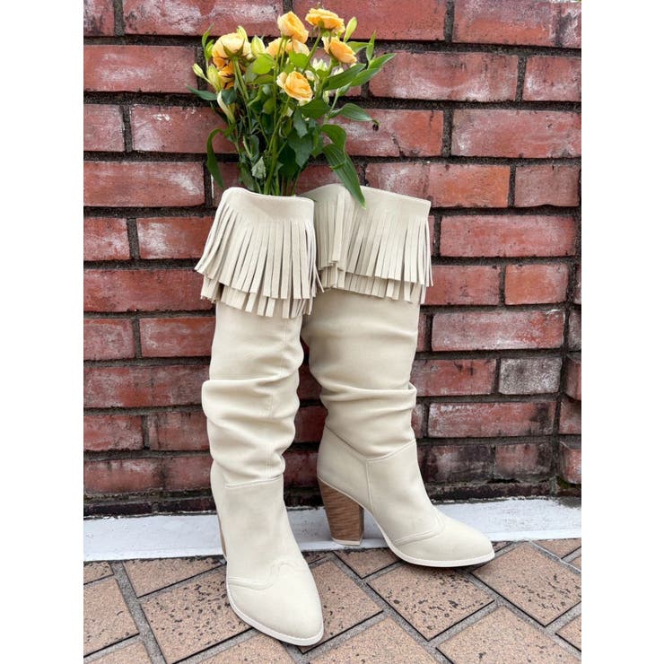 フリンジデザインロングブーツ | EVRIS | 詳細画像37 