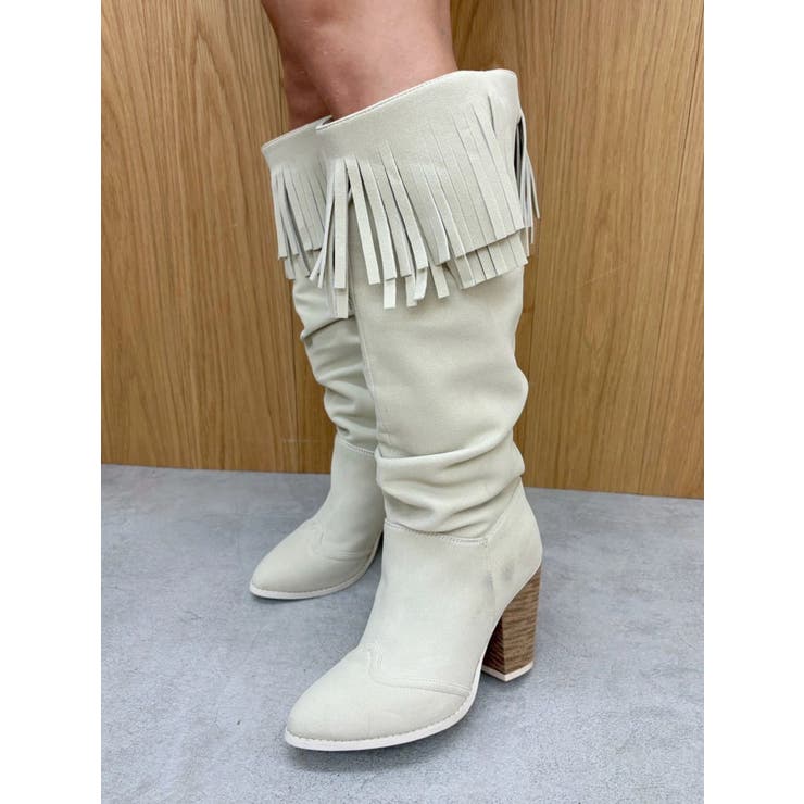 フリンジデザインロングブーツ | EVRIS | 詳細画像7 