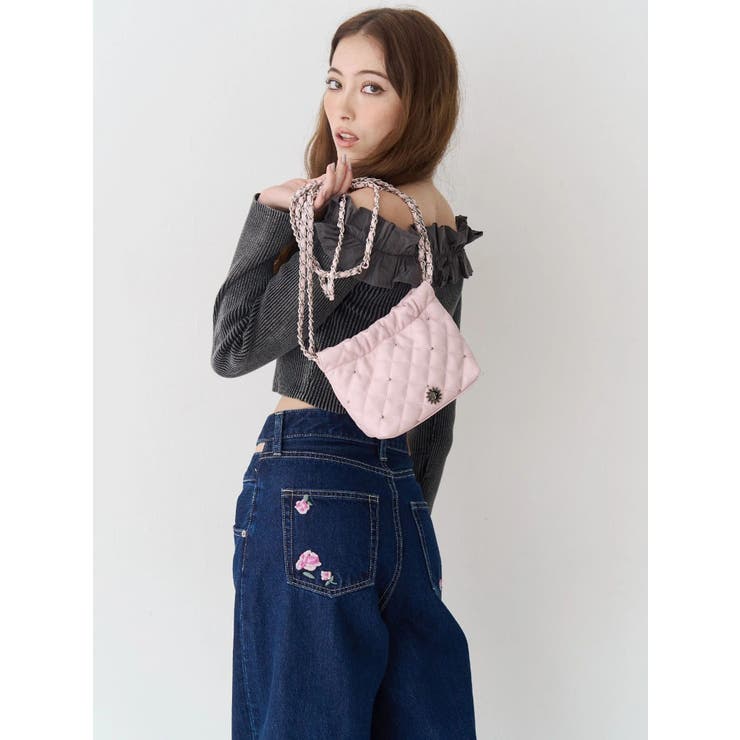 キルティングチェーンミニショルダーBAG | EVRIS | 詳細画像7 
