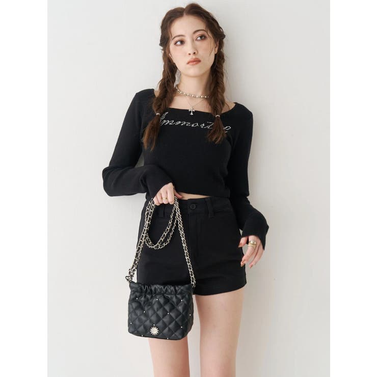 キルティングチェーンミニショルダーBAG | EVRIS | 詳細画像9 