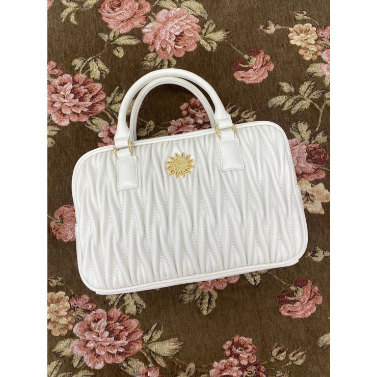 ホワイト | ワイドスクエアハンドBAG | EVRIS