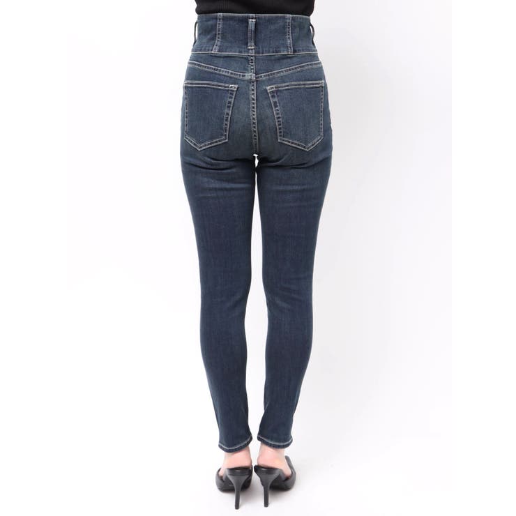 ワイドベルトハイウエストスキニーデニムパンツ | EVRIS | 詳細画像21 