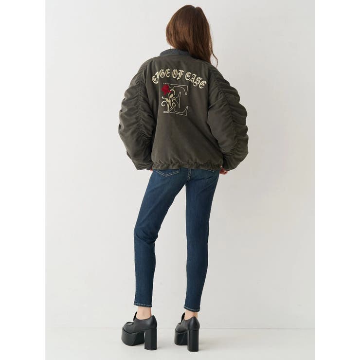 ワイドベルトハイウエストスキニーデニムパンツ | EVRIS | 詳細画像8 